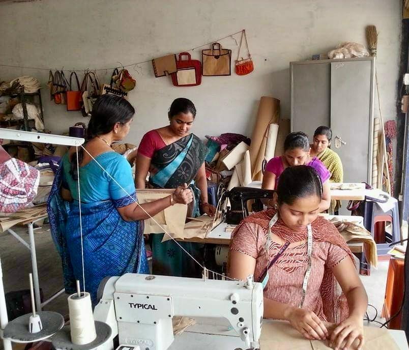 Artisan working on eco-friendly bag - 1